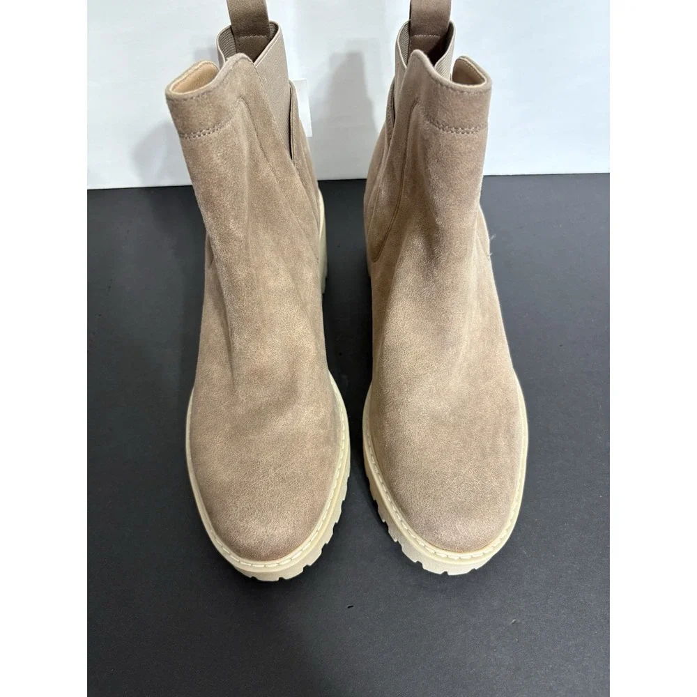 NWT‎ Dolce Vita Suede Waterproof Ankle Boots Tan Suede Size 10 Rango